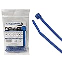Kable Kontrol Tefzel Cable Ties ETFE, 4 Inch 100 Pcs, 18 Lbs Tensile Strength, High Temp Zip Ties UV, Chemical Resistant, Non-Corrosive, Ideal