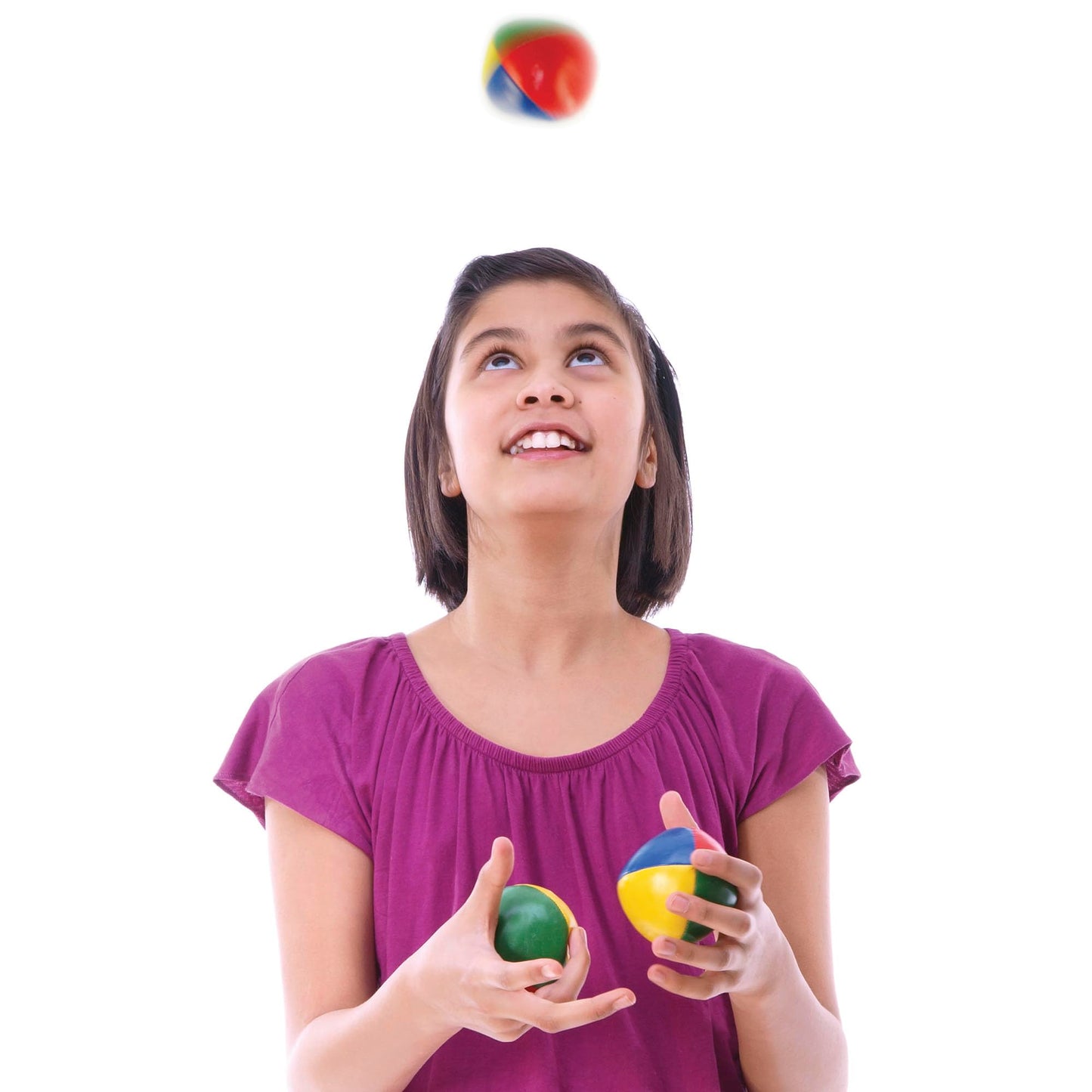 Schylling Classic Juggling Balls - Colorful Vinyl Toss-and-Catch Balls with Bead Filling - Includes 3 Balls and Instructions - Ages 5 and Up - Three…