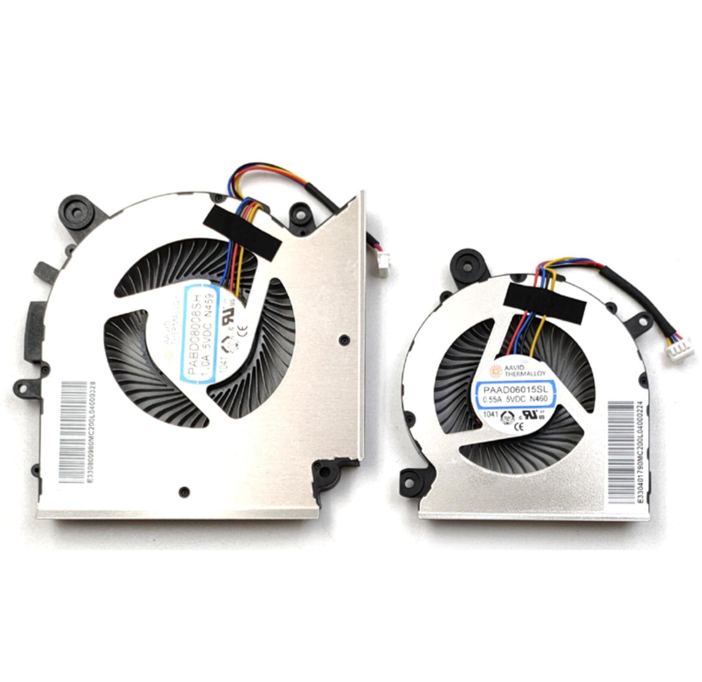 Fleshy Leaf Replacement CPU + GPU Cooling Fan for MSI Katana GF76 Pulse GL76 MS-17L1 GF66 11UC Pulse GL66 11UEK MS-1581 DC5V Series PABD08008SH-N459