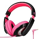 rockpapa Comfort Kids Headphones for School, Lightweight Childrens Boys Girls Teens Over-Ear Headphones Wired 3.5mm for CD DVD Player Tablet Phone…