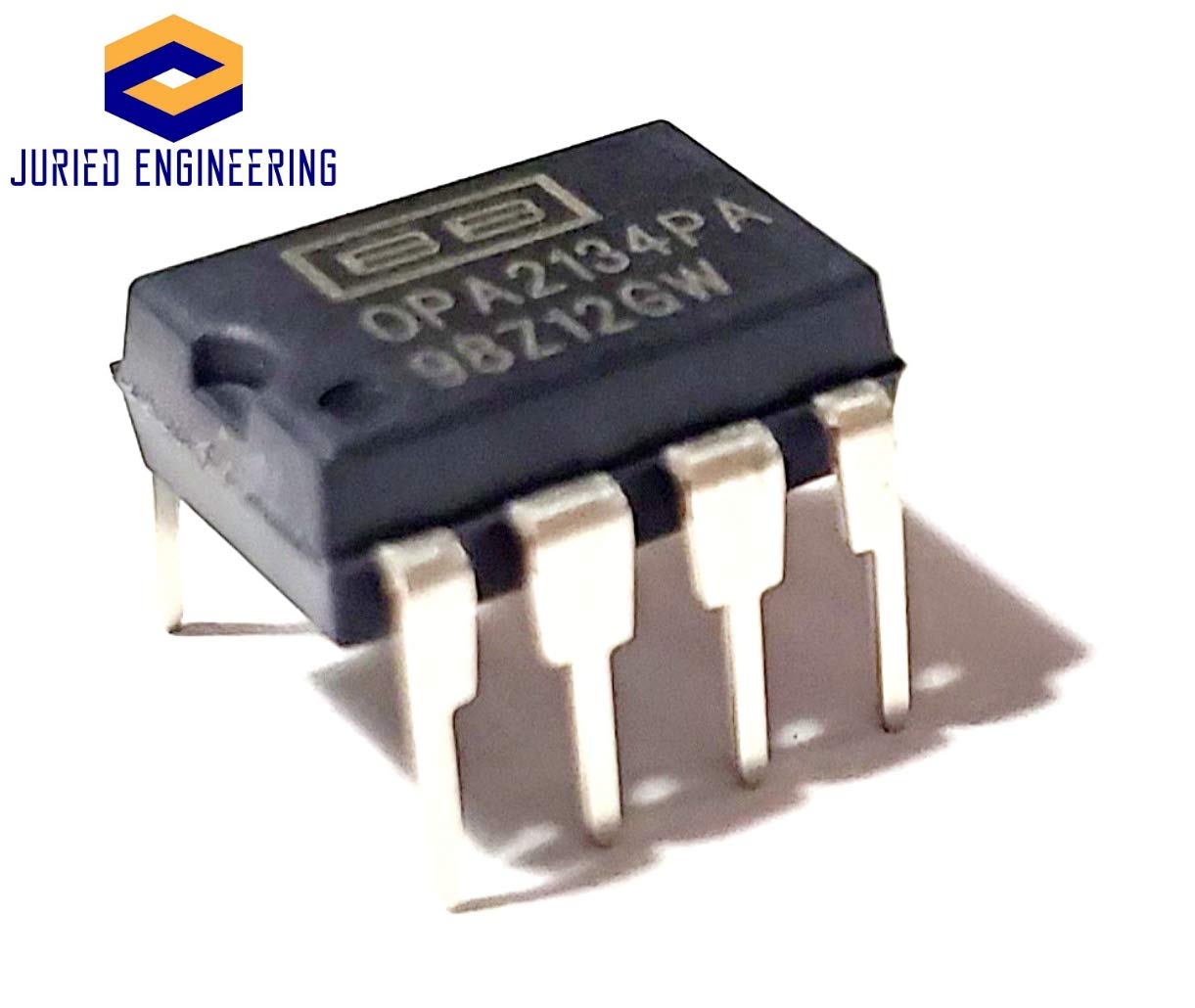 Juried Engineering OPA2134PA OPA2134 SoundPlus™ Audio Operational Amplifier with Low Distortion, Low Noise and Precision Breadboard-Friendly IC DIP-8