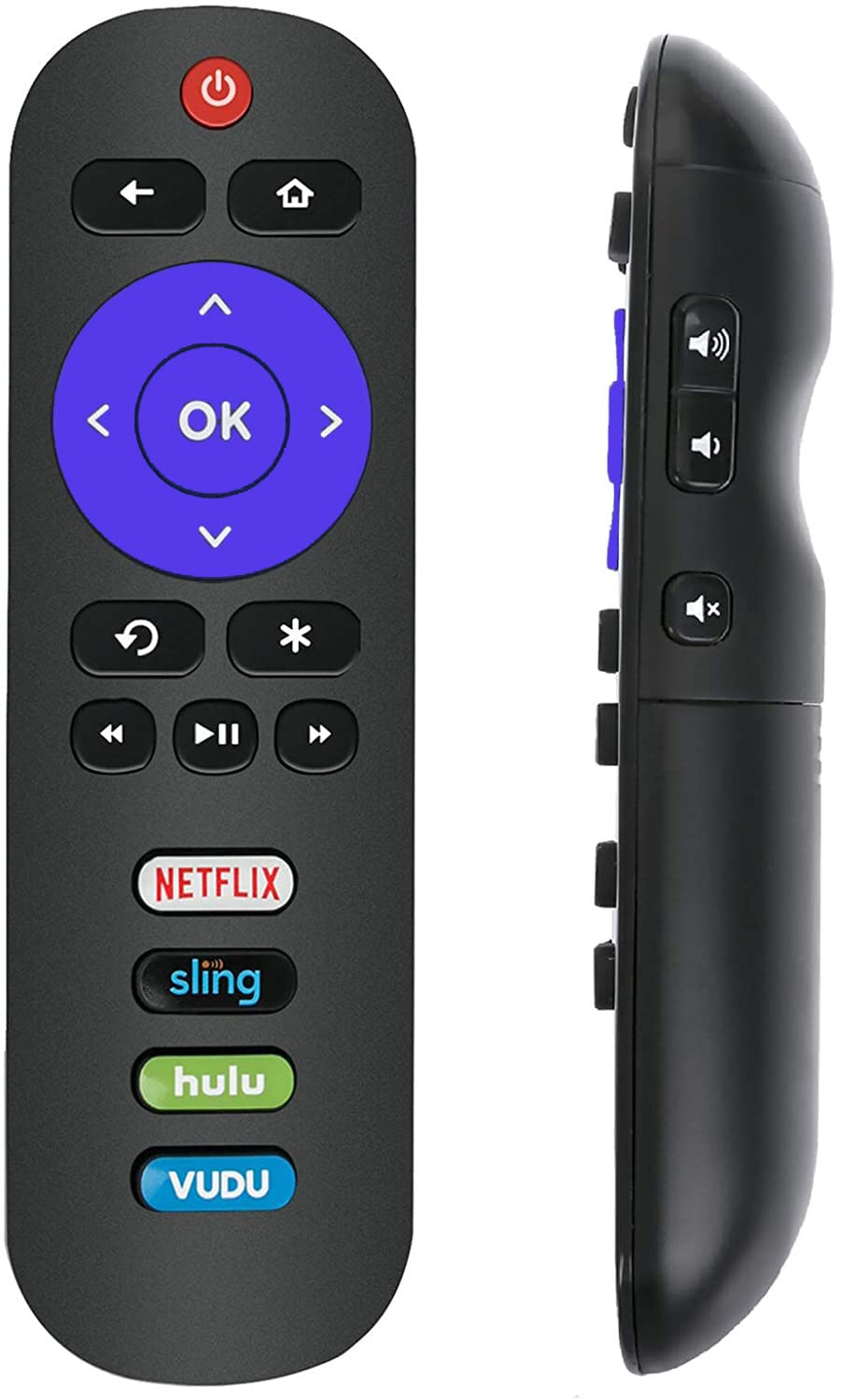 Remote Control Replacement for JVC Roku TV LT-32MAW388 LT-40MAB588 LT-43MAW588 LT-49MAW598 LT-50MAW595 LT-65MAW595