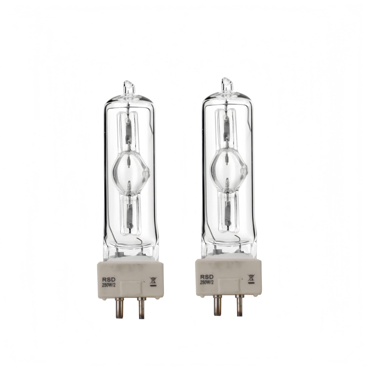 Tawelun 2PCS MSD 250W/2 Lamp 8500K GY9.5 Base Metal Halide Bulb, MSD250 Lamp High Brightness,Ideal for Moving Head Beam Lights, Stage, DJ, Disco