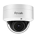 PANOOB 4K PoE Vandal-Proof Dome Camera with Mic, H.265 Outdoor Security IP PoE Camera, Human Vehicle Detection, 100ft IR Night Vision, IK10 IP66 110°