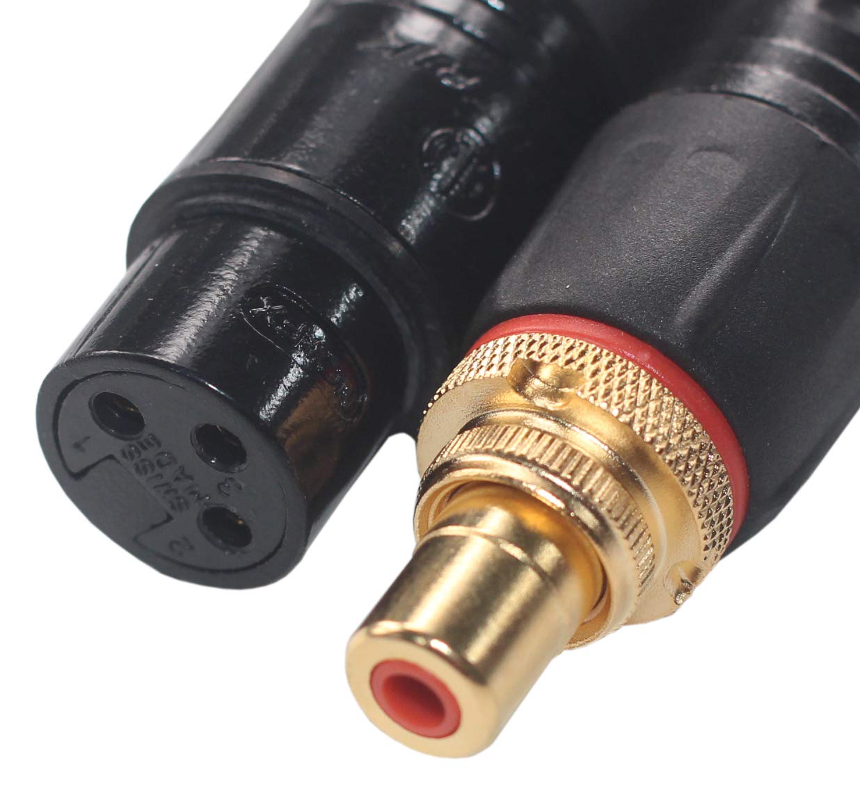 ANTOP ANTENNA KK MA-ZA 3pin XLR Female to RCA Female Adapter, XLR to RCA Converter Gender Changer Audio Coupler Connector. MA-ZA (2 Pack)