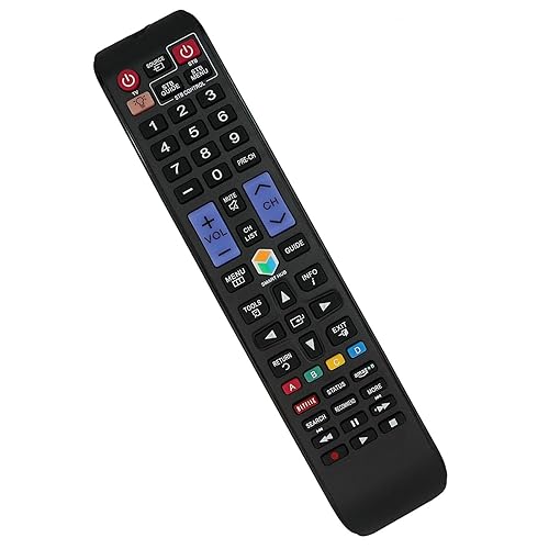 Remote Control for Samsung UN40H5201AF UN22F5000 UN55H7100AF UN60H7100AF UN65H7100AF UN32F5000 3D Smart 4K UHD LED HDTV TV
