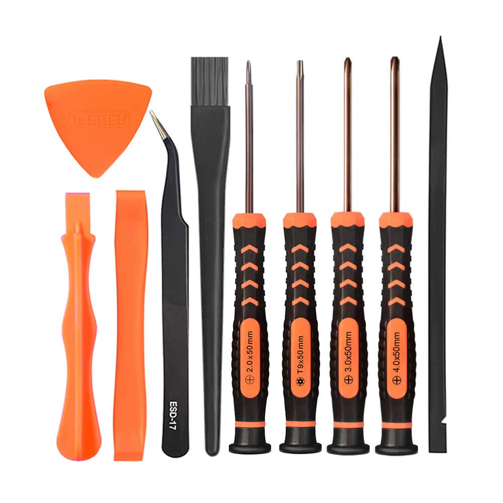 Cleaning Repair Tool Kit for PS4 PS5, TECKMAN TR9 Torx Security Screwdriver with PH00 PH0 PH1 Phillips Screwdriver Set for Sony Playstation 4,5