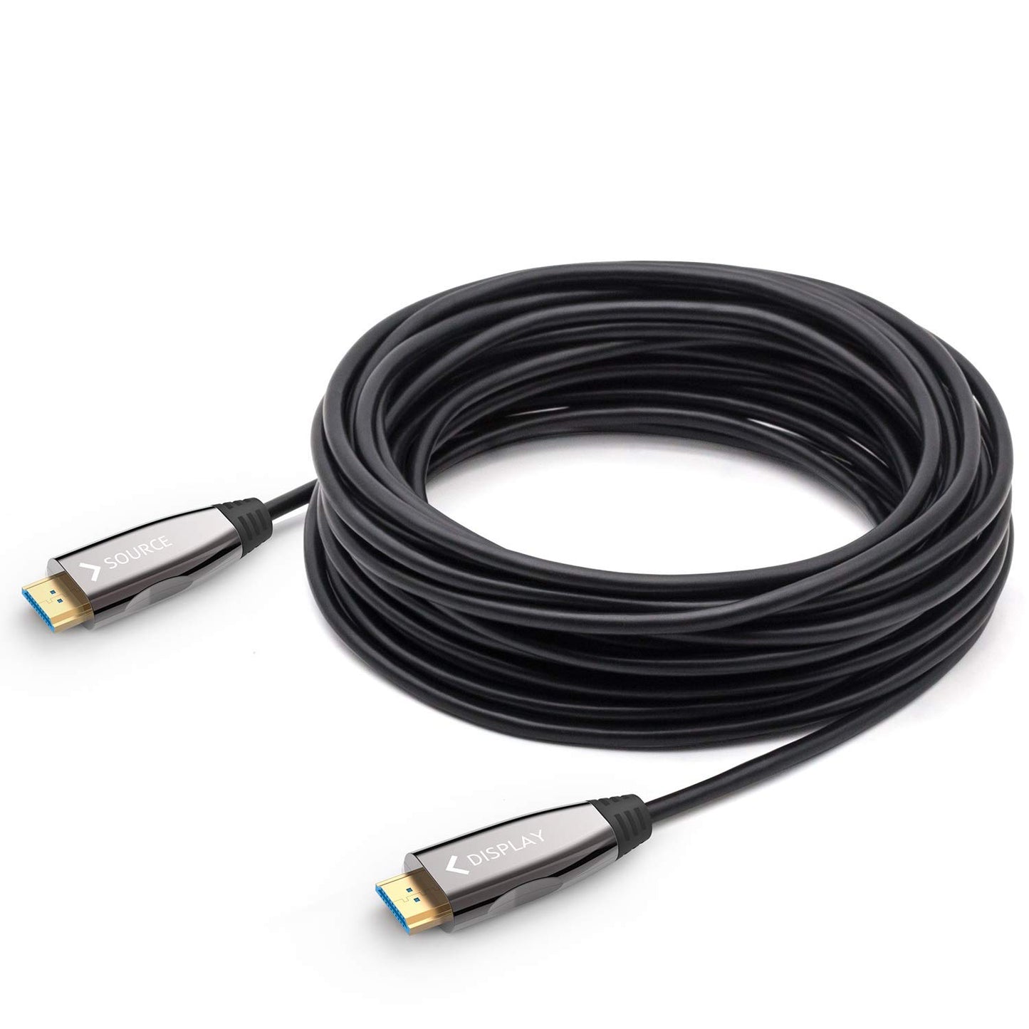 DELONG Fiber Optic HDMI Cable 50ft, Long HDMI cord support 4K 60Hz UHD/HDR/HDTV/3D IMAX/Dolby Vision,compatible with AV receiver,4K projector, UHD