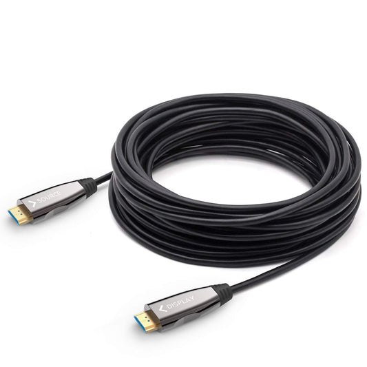 DELONG Fiber Optic HDMI Cable 100ft, HDMI Cable can Handle 4K@60Hz UHD at 18.2Gbps Ultra high Speed,Perfect for Long Distance