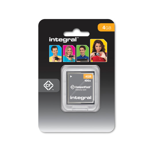 Integral 4GB CompactFlash Card Designed for The Photography Enthusiasts, Durable and Reliable