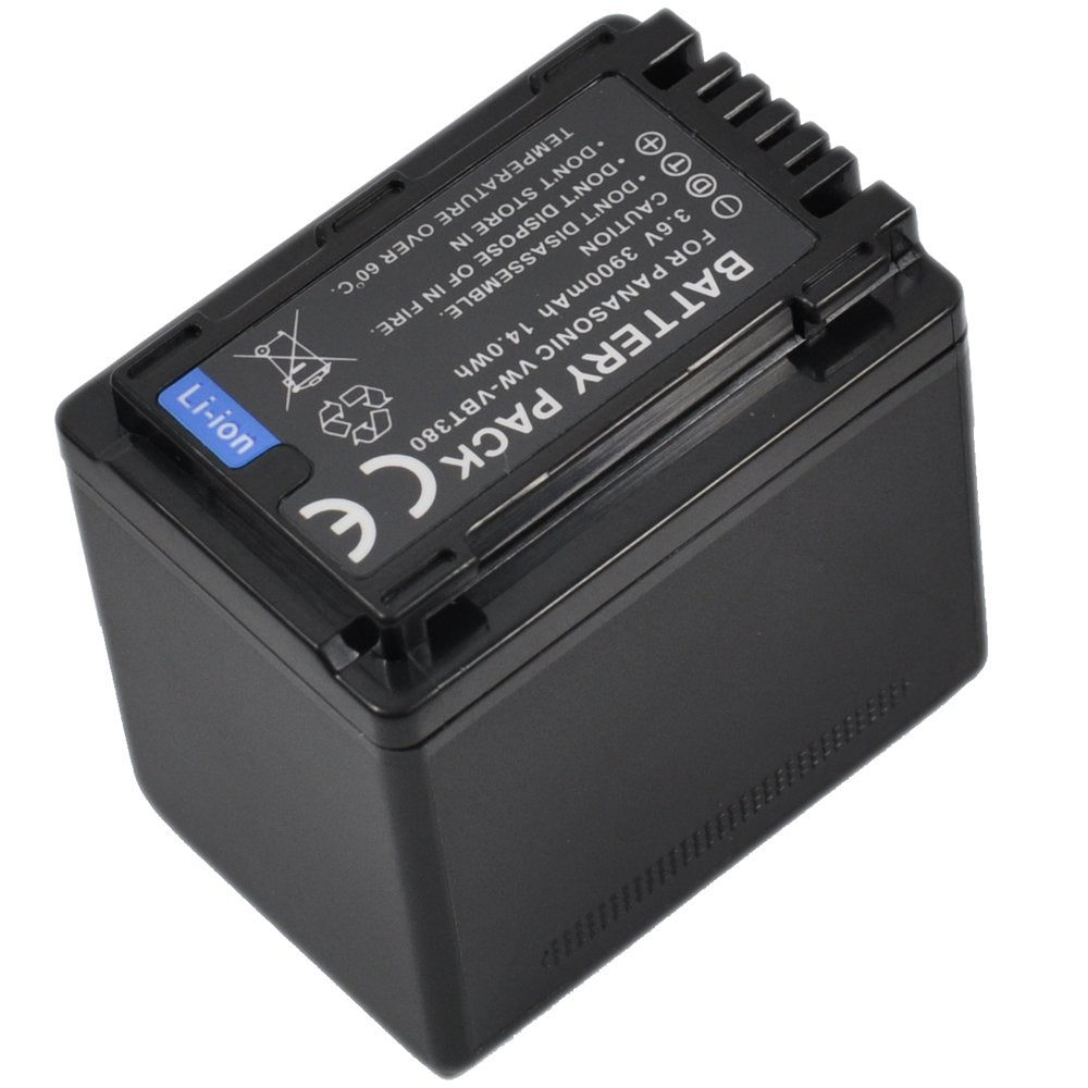 BTBAI 2x Camcorder Battery+Charger USB Dual for vw-vbt190 hc-v770 vbt380 v380 wx970 v180 sdr-t70 v160 v110 v750 vx870 w570 v270 v250 hcv180 v110p v800