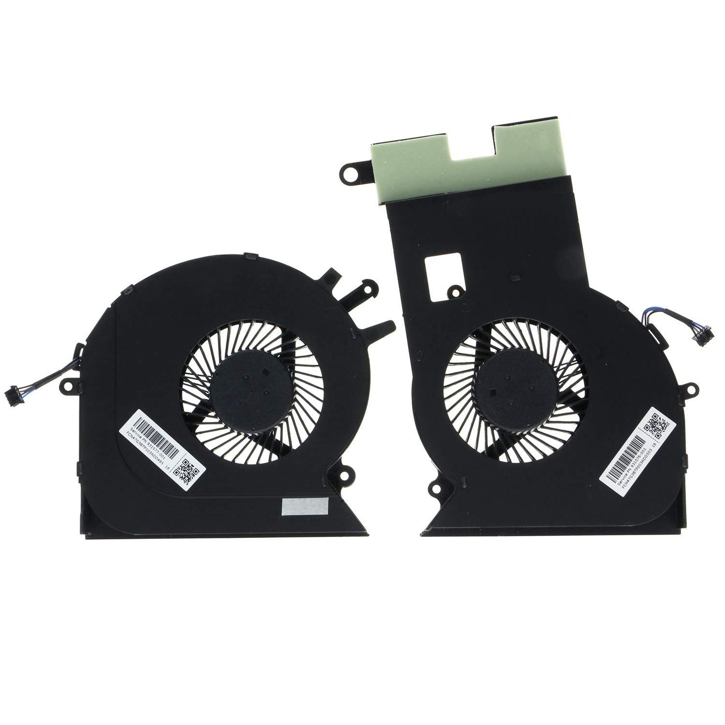Eieshupug CPU+GPU Cooling Fan for HP Omen 17.3" Laptop - 2.5W, 5V, 4000RPM, 4-Pin, 41dB, Compatible with 17-AN, 17-AN010CA, 17-AN012DX, 17-CE,