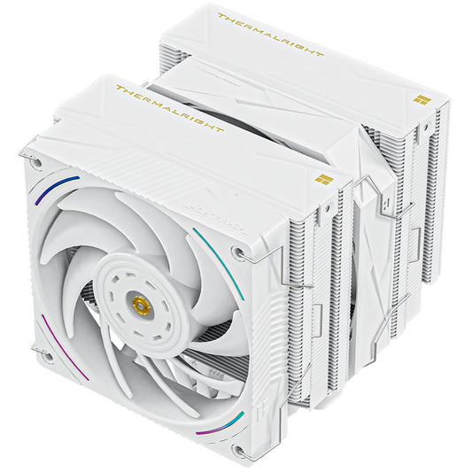 Thermalright Royal Pretor 130 Ultra White CPU Air Cooler, PC Double Towers Cooler,High Performance 7 Heat Pipes CPU Cooling, White Brushed Top