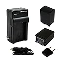 Maxtek 2 Pack 4.5 Hours Bp-827 Li-Ion Rechargeable Batteries And Pocket Travel Ac/Dc Wall Charger With Car Adapter & Us To European Plug For Canon