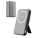 myCharge CliqLuxe+ Magnetic Wireless Power Bank 10,000mAh | iPhone & MagSafe Compatible | Qi2.2 25W Mag Safe Portable Charger | Built-in Wall Plug
