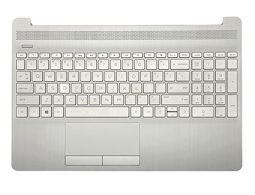 Replacement Upper Case Palmrest for HP 15T-DW 15-DW 15S-DR 15S-DU Series Laptop Backlight Keyboard Assembly Touchpad Top Cover L52022-001 AP2H8000510
