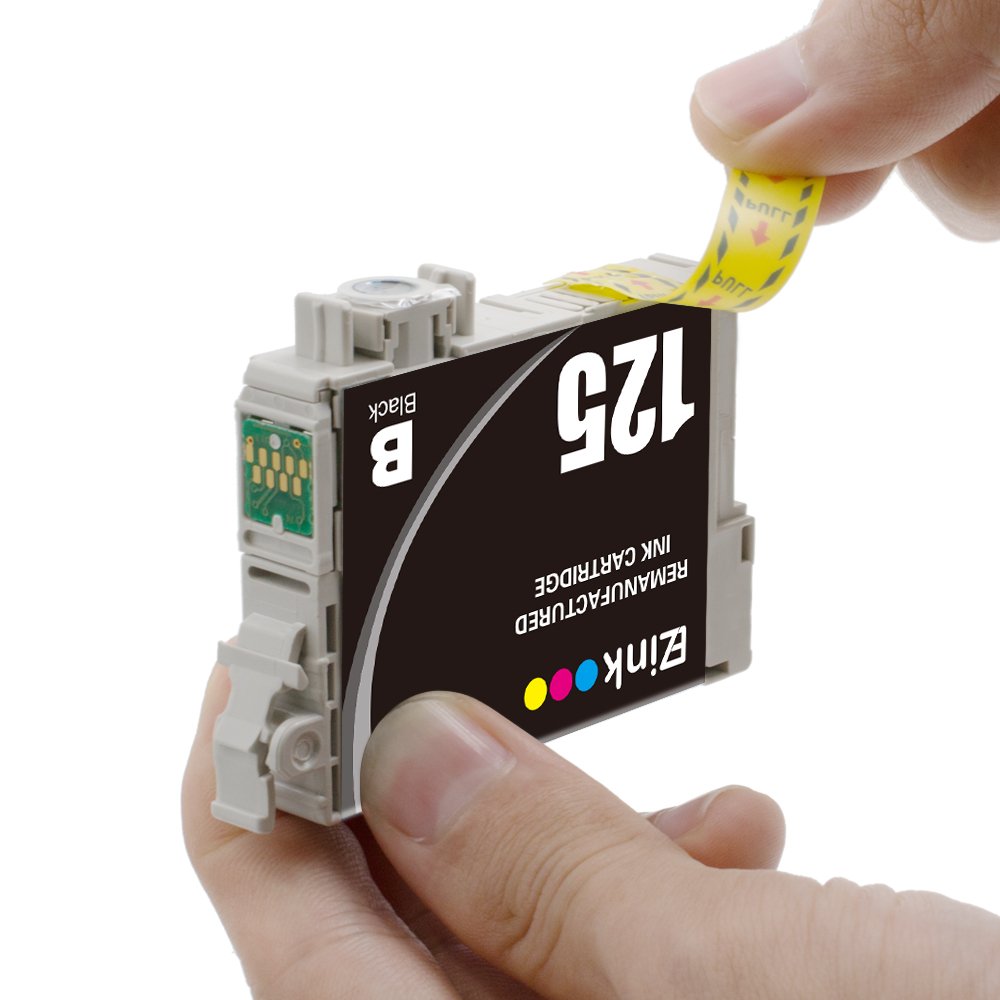 E-Z Ink Remanufactured Ink Cartridge Replacement For Epson 125 (3 Black) for Stylus NX125 NX127 NX130 NX230 NX420 NX530 NX625 WorkForce 320 323 325