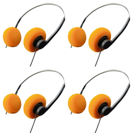 4Pcs Orange Retro Over-Ear Headphone,Vintage Feelings Underwire Headphone,Retro Lightweight Earphones,Hi-Fi Stereo Earphone Headset,for Most Mobile…