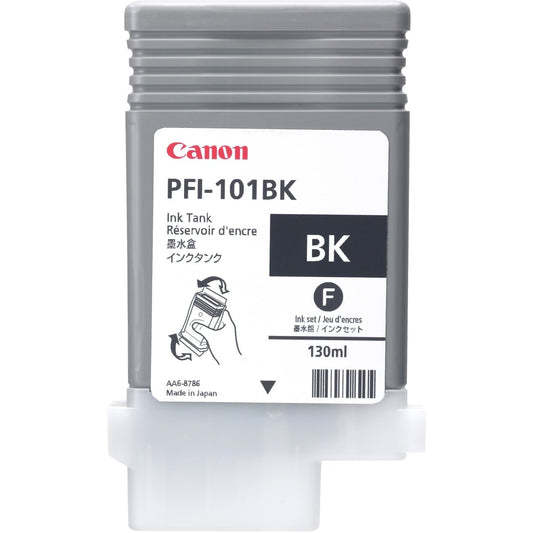 Canon PFI-101BK Black Ink Tank 130ML for IPF5000