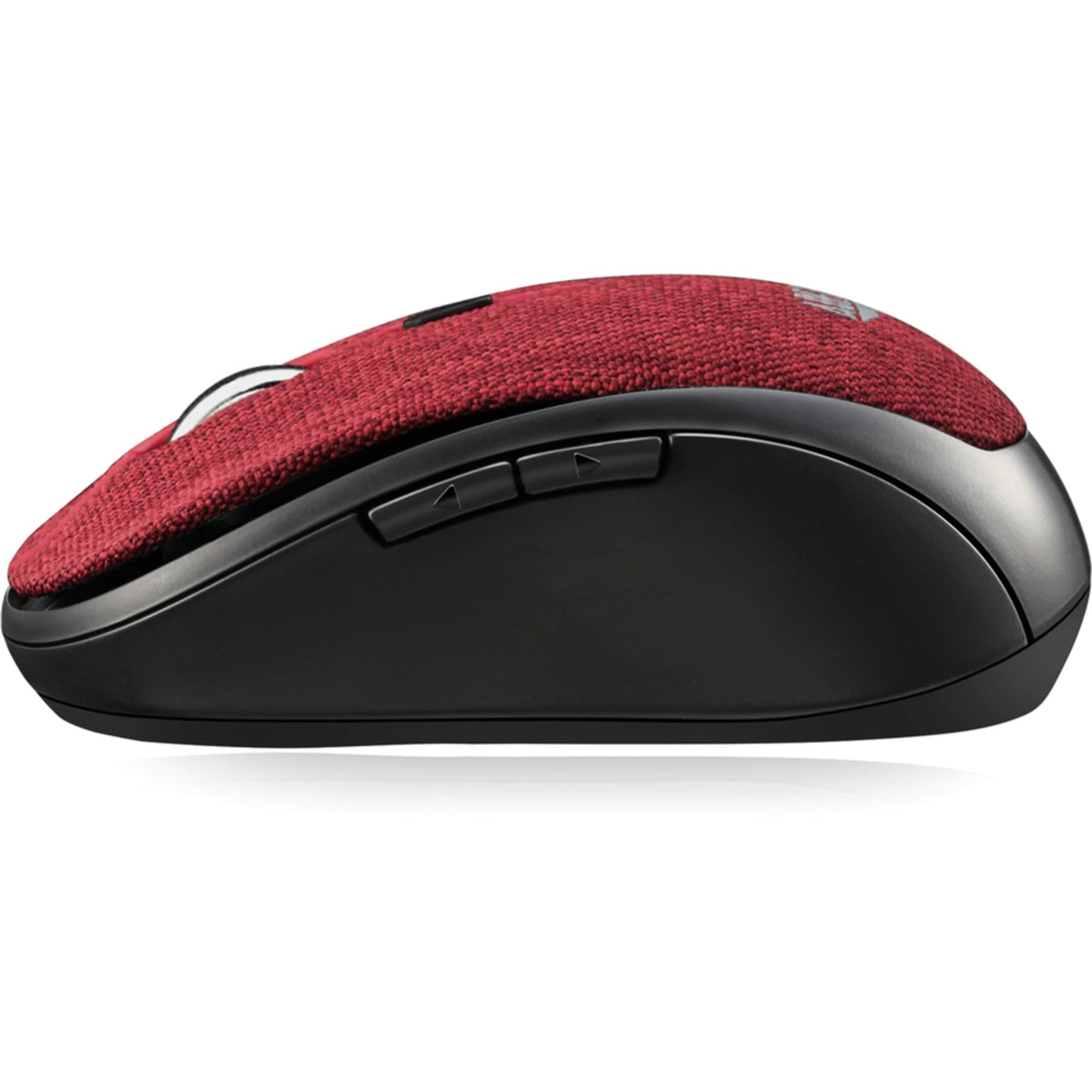 Adesso iMouse S80 2.4Ghz Fabric Wireless Red Fabric Mini Optical Mouse, 5-Button (Red)