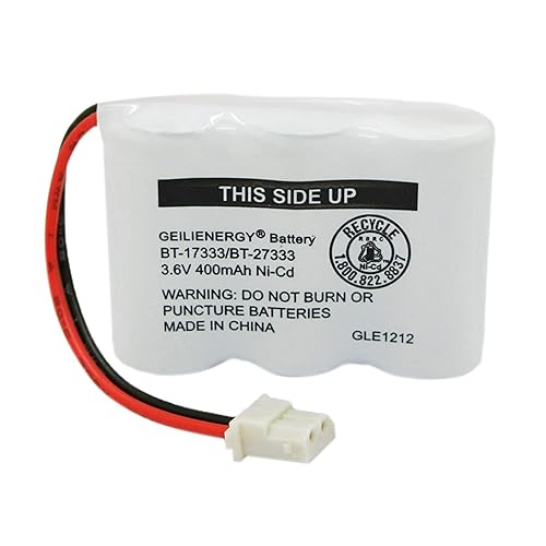GEILIENERGY BT-17333 BT-27333 Handset Telephone Rechargeable Battery 2/3AA 3.6V NI-CD Cordless Phone Battery Compatible with Vtech BT17333 BT27333