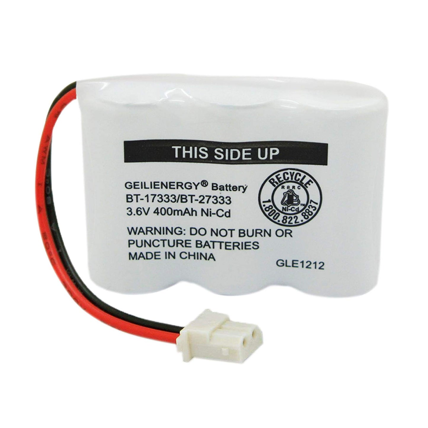 GEILIENERGY BT-17333 BT-27333 Handset Telephone Rechargeable Battery 2/3AA 3.6V NI-CD Cordless Phone Battery Compatible with Vtech BT17333 BT27333