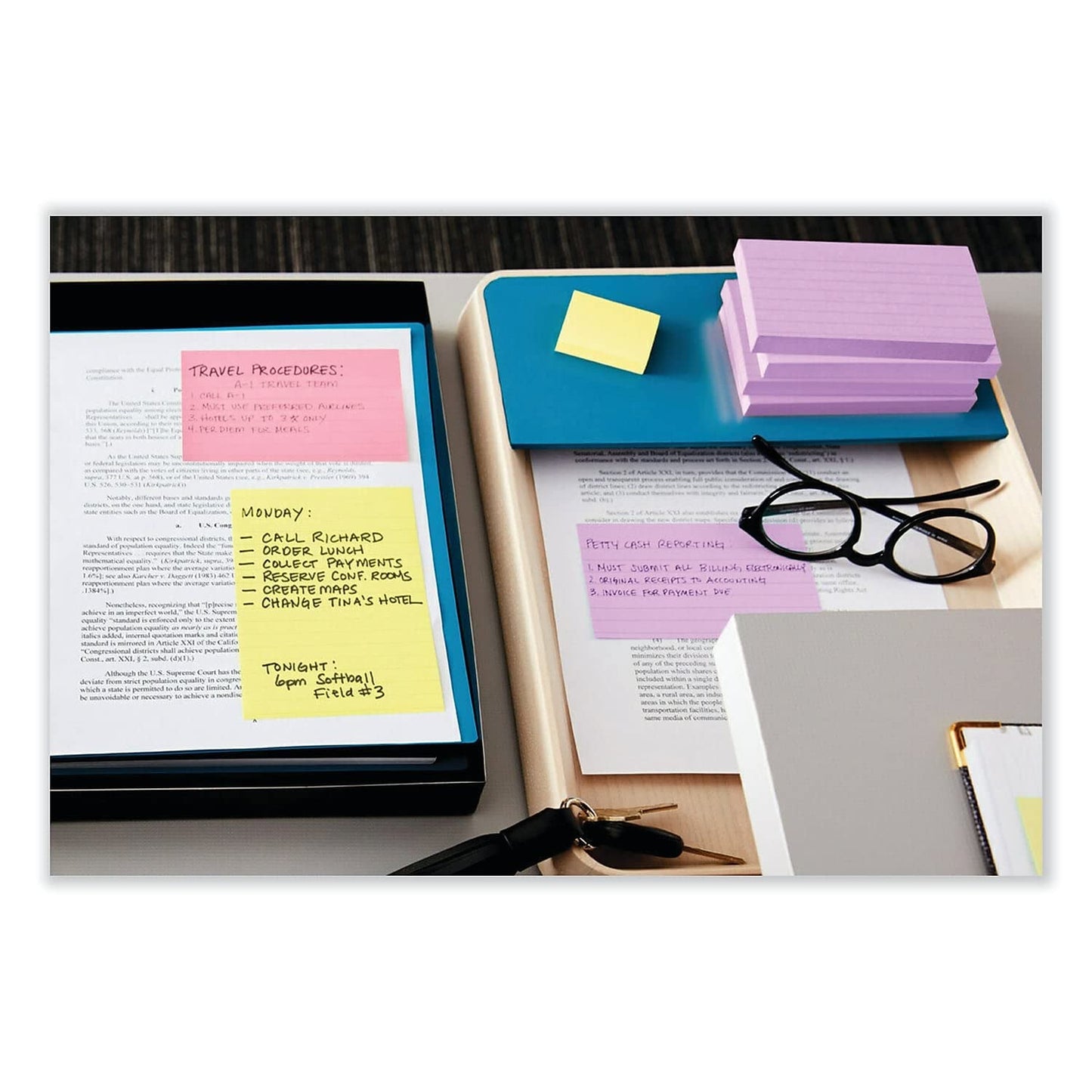 Post-it Notes, 1.38 x 1.88 in, The Iconic Canary Yellow Note, 24 Pads