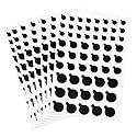 Mnvhoky Solid Color Webcam Privacy Stickers, Anti-Peeping Camera Cover Tabs, Reusable Low-Tack Vinyl Covers, Multi-Size Black Sheets (7 Pack, Matte