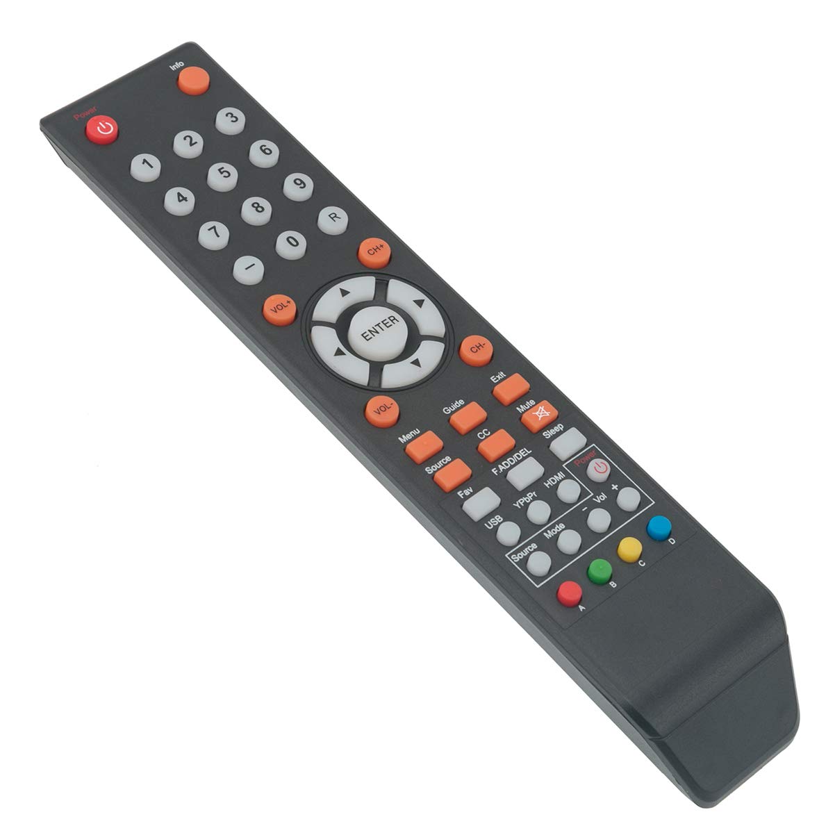 Remote Control Replacement Applicable for Sceptre TV E195BD-SR E246BD-SMQK U435CV-UMR C550CV-UMR E168WV-SS X438BV-FSR X322BV-SRR C650CV-UMR C658CV-UMR