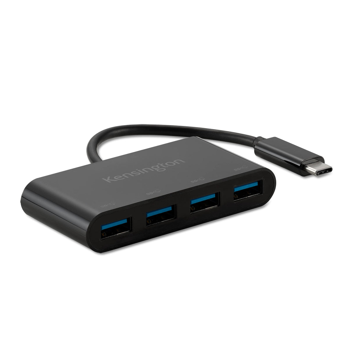 Kensington CH1200 USB-C 10Gbps 4-Port Hub, USB Type C to USB Adapter with 4 USB 3.0, Compatible with Thunderbolt 4, Thunderbolt 3, USB4 and USB-C