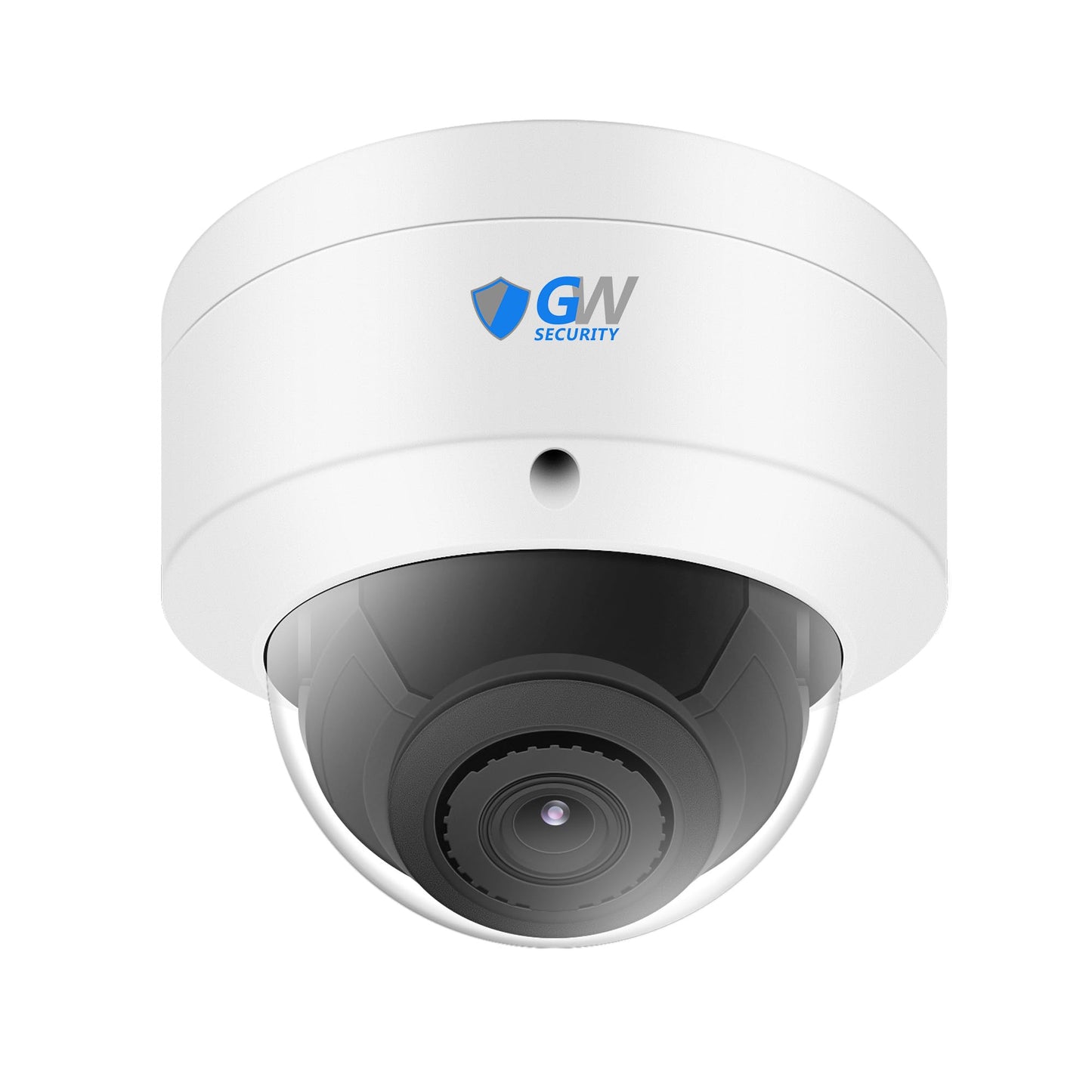 GW Security 4K 8MP Outdoor/Indoor PoE IP Microphone 2.8mm Wide Angle Lens White Dome Security Camera (GW803301M)