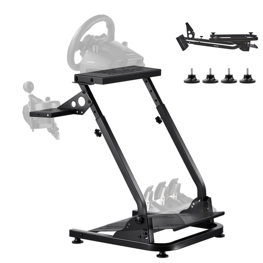 VEVOR Racing Wheel Stand, Adjustable & Foldable Simulator Stand for Logitech G29 G27 G920 G923, Thrustmaster T300RS T300GT T248 TS-PC TSXW Gaming
