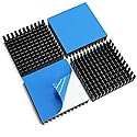4PCS 40mm Aluminum Heatsink 40x40x11mm + Thermal Conductive Adhesive Tape, Heat Sink Radiator Cooler Cooling Fins for 3D Printer Stepper Motor Drive