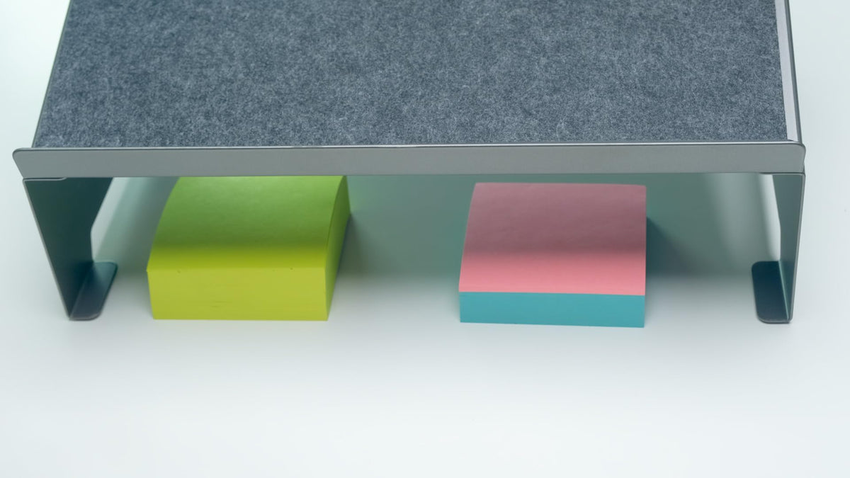 Allsop TechStyle Steel Laptop Stand, Powder-Coated Steel with Soft Felt Surface