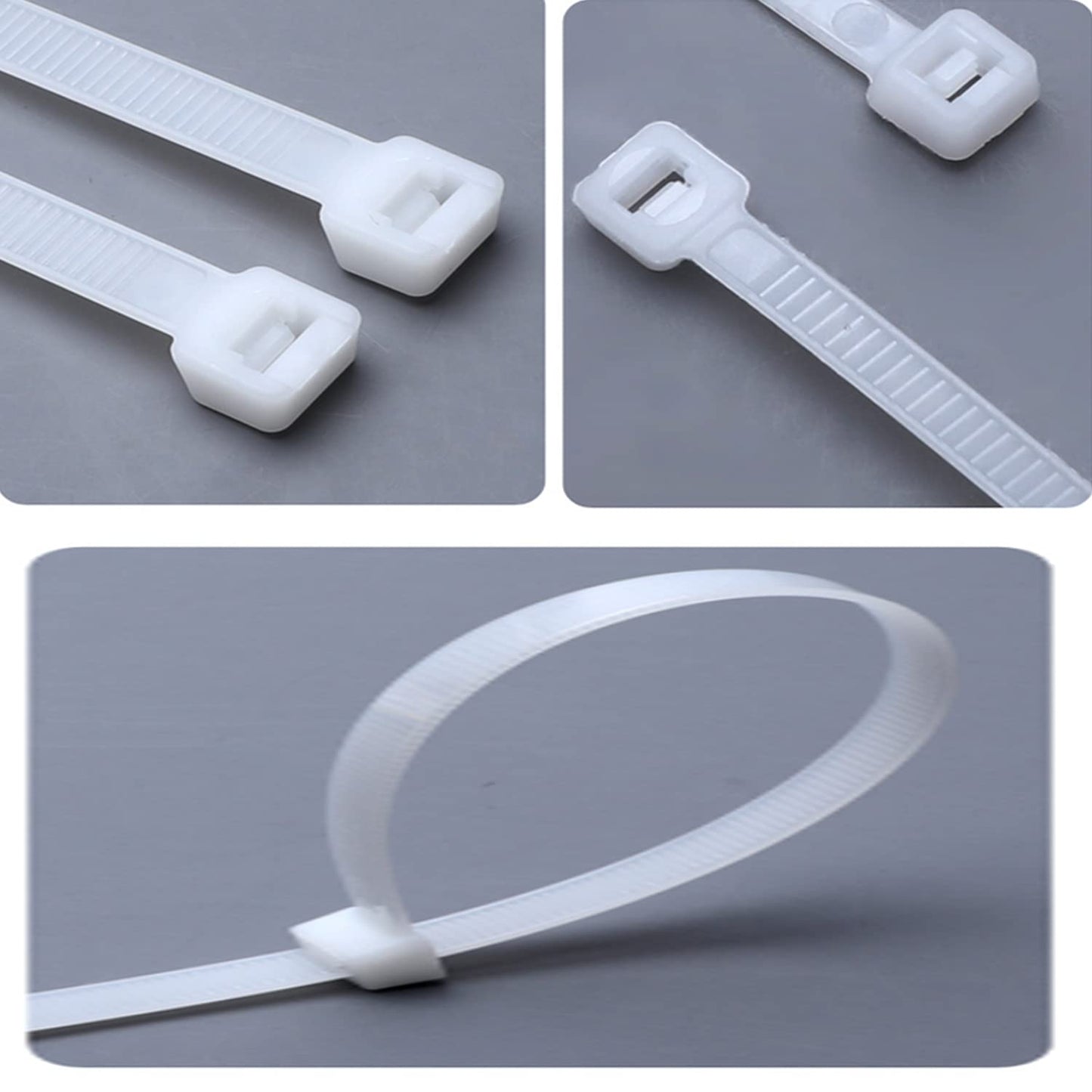 100pcs Cable Zip Ties Heavy Duty, 15-inch Plastic Ties, Adjustable Super Strong Plastic Ties, Tensile Strength of 50 Pounds, Suitable for Indoor