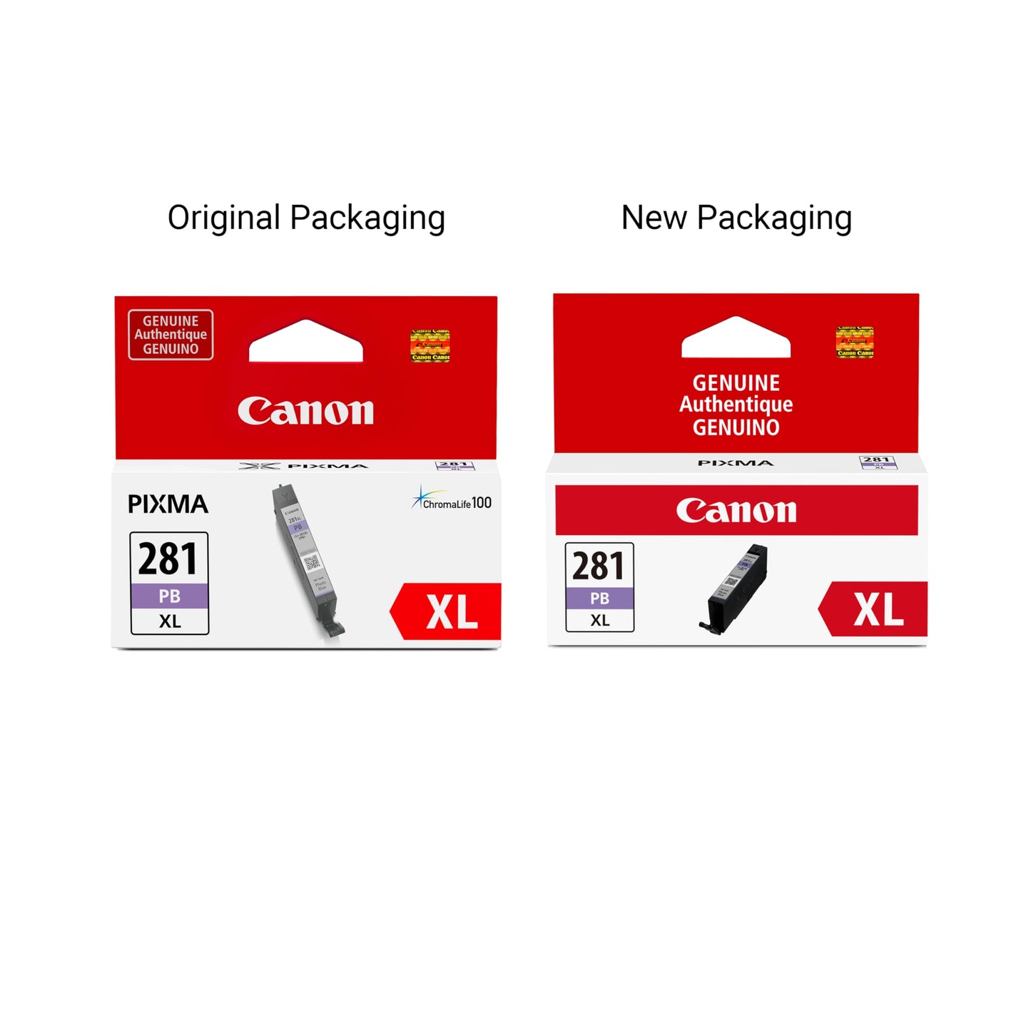 Canon CLI-281 XL Genuine Photo Blue Ink Tank, Compatible with TS9120 Series,TS8120 Series, TS8220 Series, TS8320, and TS6320 Printers