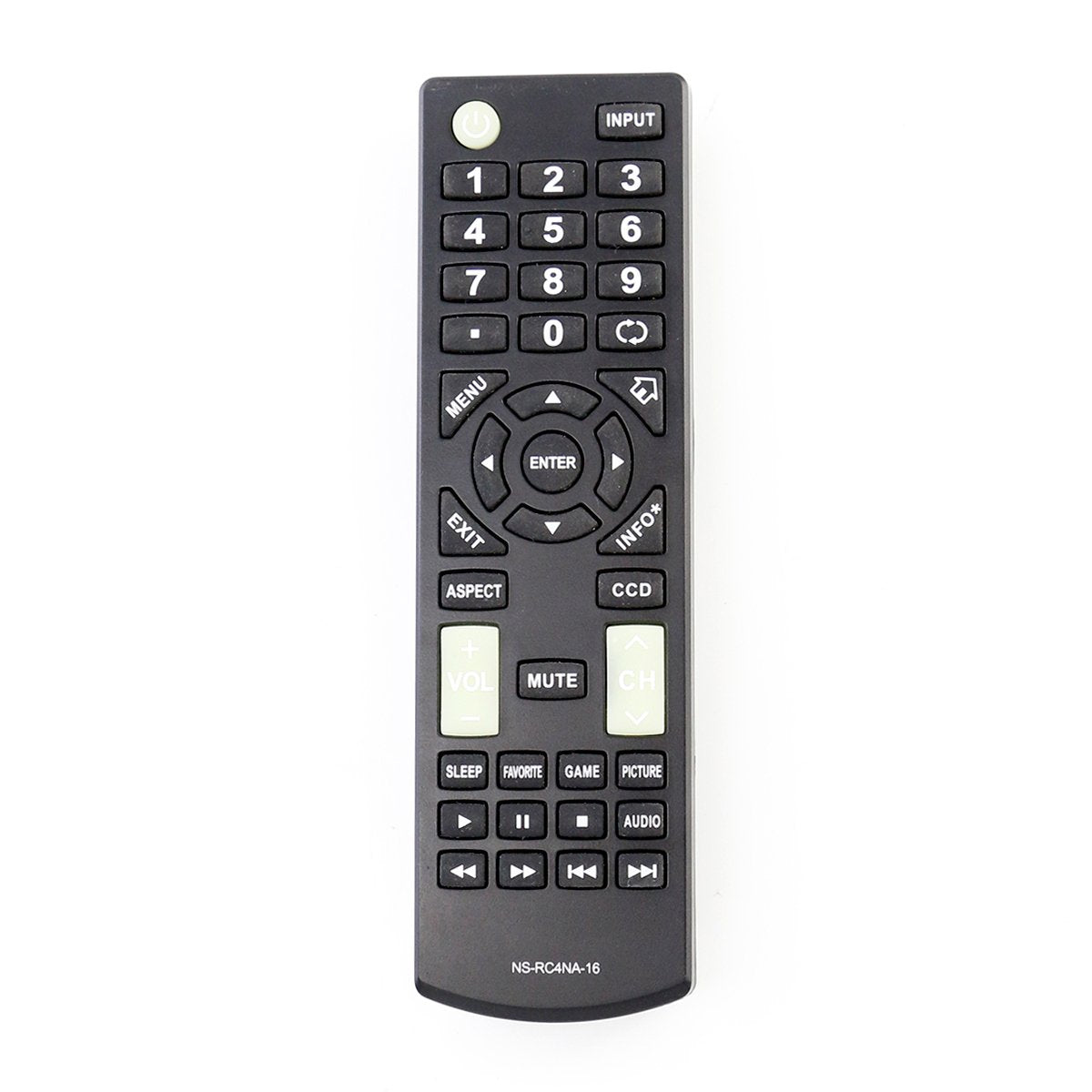 NS-RC4NA-16 NSRC4NA16 Replacement Remote Control fit for Insignia HDTV LED TV Ns-40d420na16 Ns-40d420mx16 Ns-32d421na16 Ns-48d420na16 Ns-32dd220na16