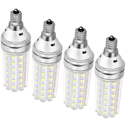 E12 Led Bulb 150 Watt Equivalent, 15W Led Candelabra Watt Light Bulbs 1500Lm Daylight White 6000k Led Chandelier Bulbs, Decorative Candle Base