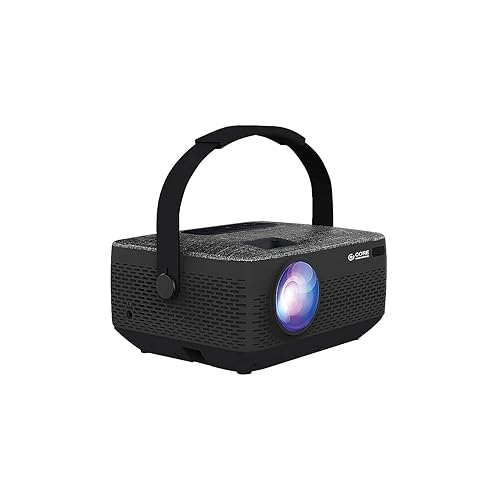 Core Innovations HD Portable LCD Home Theater Projector with Rechargeable Battery