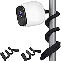Uogw 2 Pack Flexible Twist Mount - Compatible with Arlo Pro & Ultra, Attach Camera Without Tools - Black