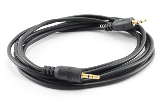 6ft. Gold-Plated 2.5mm Stereo (TRS) Male/Male Slim Connector Audio Cable
