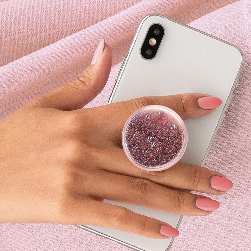 PopSockets Phone Grip with Expanding Kickstand, Adhesive Grip, Tidepool - Rose
