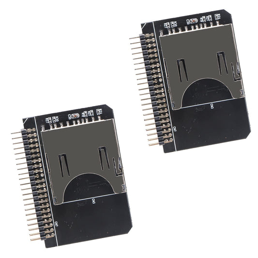AITIAO 2Pcs SD Card to 2.5 Inch IDE Adapter, Memory Card Converter, TF to IDE 44Pin Male Adapter, Laptop HDD for DOS/Linux/Windows 98SE, Me, 2000, XP