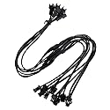 Modengzhe 5 Pcs 2-Way EL Splitter Cable, One Male to Dual Female EL Wire for Neon Lights Battery Pack, 14.9 Inches
