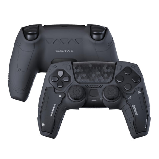 GeekShare G.S.TAC Tactical PS5 Controller Skin Set, Anti-Slip Silicone Protective Cover Skin Case for PS5 Wireless Controller with 2 Thumb Grip Caps