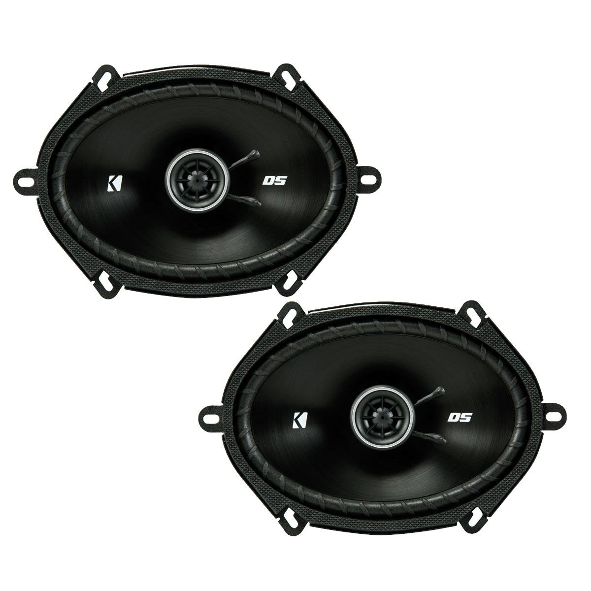 KICKER DSC680 6x8-Inch (160x200mm) Coaxial Speakers, 4-Ohm (Pair)