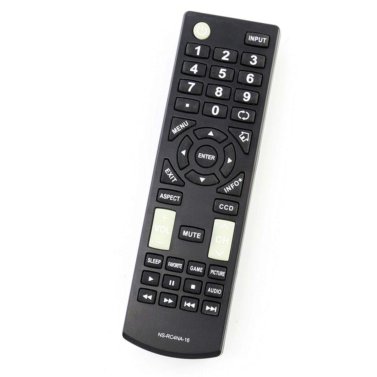 New NS-RC4NA-16 Remote Control for Insignia TV NS-19D220MX16 NS-24D220NA16 NS-32D220NA16 NS-39D220NA16 NS-43D420NA16 NS-50D420NA16 NS-55D421NA16