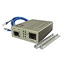 Fiber to Ethernet Converter | Open SFP slot Gigabit to RJ45 10/100/1000 Fiber Media Converter | Plug & Play | Universal - Supports All Single / Multi