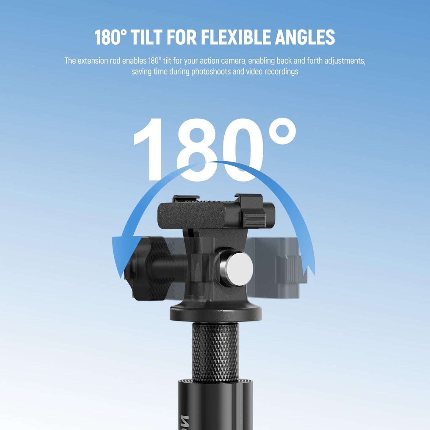 NEEWER Extension Rod Kit Compatible with DJI OSMO Action 5 Pro 4 3 GoPro Insta360 AKASO, 60.5" Invisible Selfie Stick, Action Camera Adapter
