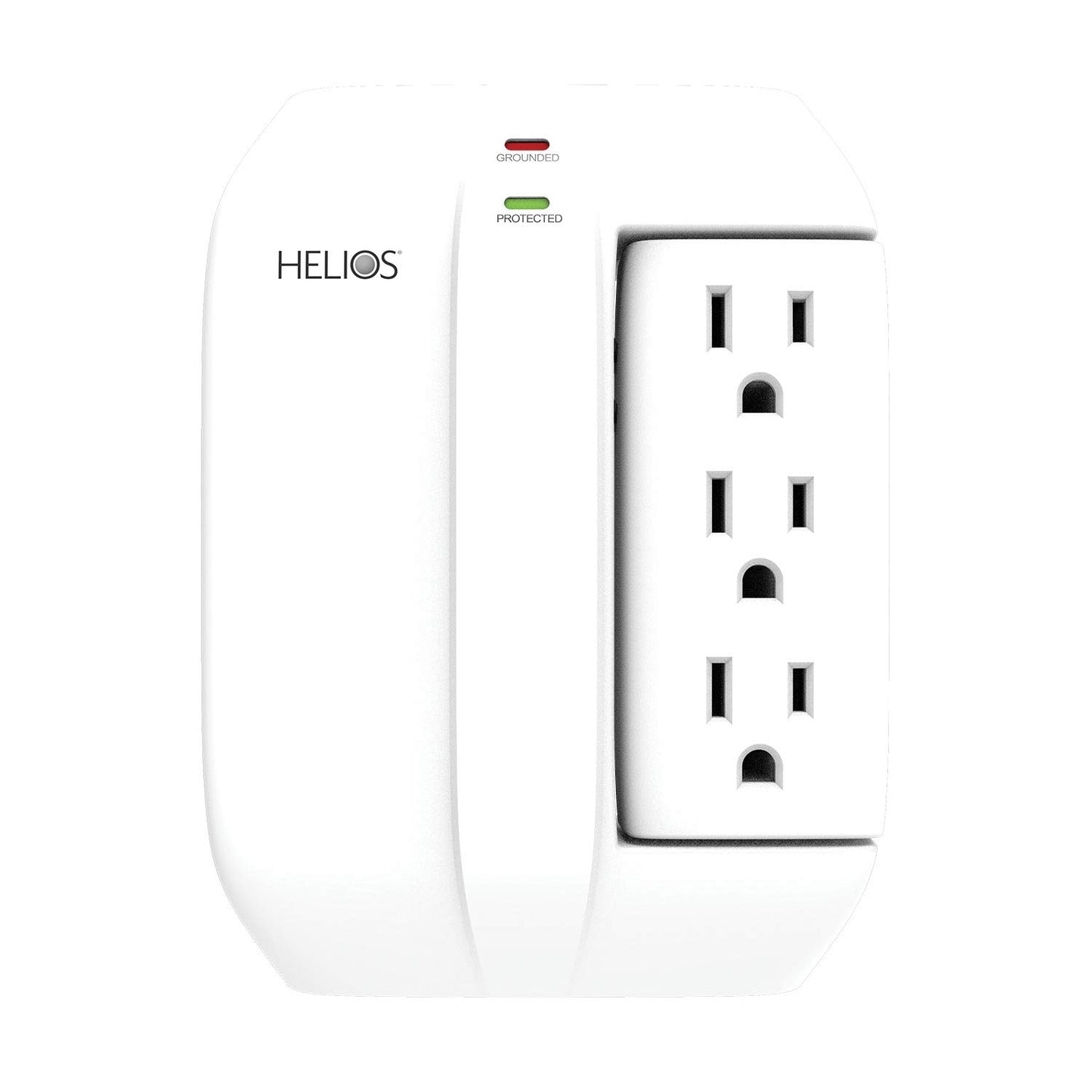 Helios AS-HP-5R 5-Outlet Wall Tap Surge Protector with 2 USB Charging Ports